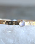 Birthstone Cuff Bracelet, London Blue Topaz Cuff