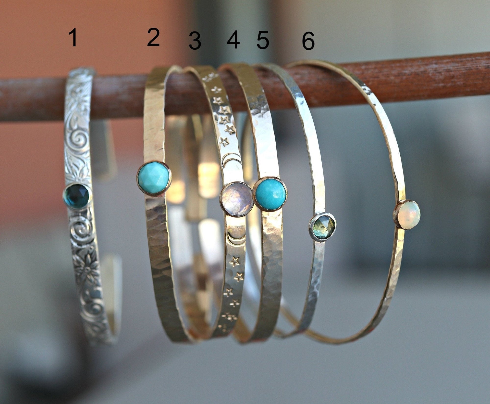 Birthstone Cuff Bracelet - Melt'm Jewelry