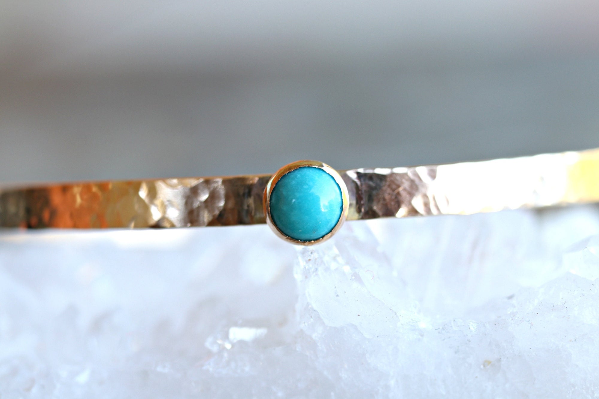 Birthstone Cuff Bracelet, London Blue Topaz Cuff