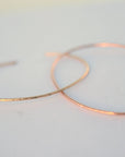 Thin Cuff Bracelet, Hammered Gold Open Bangle - Melt'm Jewelry