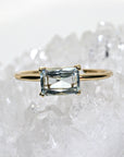 Aquamarine Engagement Ring