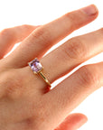 Emerald Cut Ametrine Ring