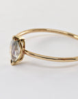 14k Gold Marquise Cut Moonstone Ring, June Birthstone - Melt'm Jewelry