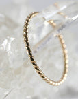 14k Solid Gold Twist Ring - Melt'm Jewelry