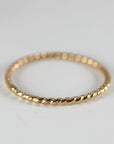 14k Solid Gold Twist Ring - Melt'm Jewelry
