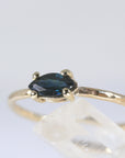 Marquise Cut Sapphire Engagement Ring, September Birthstone Ring