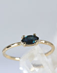 Marquise Cut Sapphire Engagement Ring, September Birthstone Ring