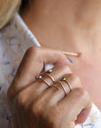 14k Gold London Blue Topaz Wrap Around Ring - Melt'm Jewelry