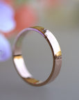 14k Rose Gold Hammered Wedding Band 3mm