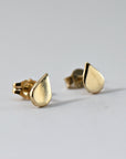 14k Gold Drop Dainty Stud Earrings