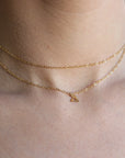 Gold Initial Personalized Necklace