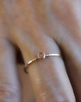 14k Gold Sunstone Ring