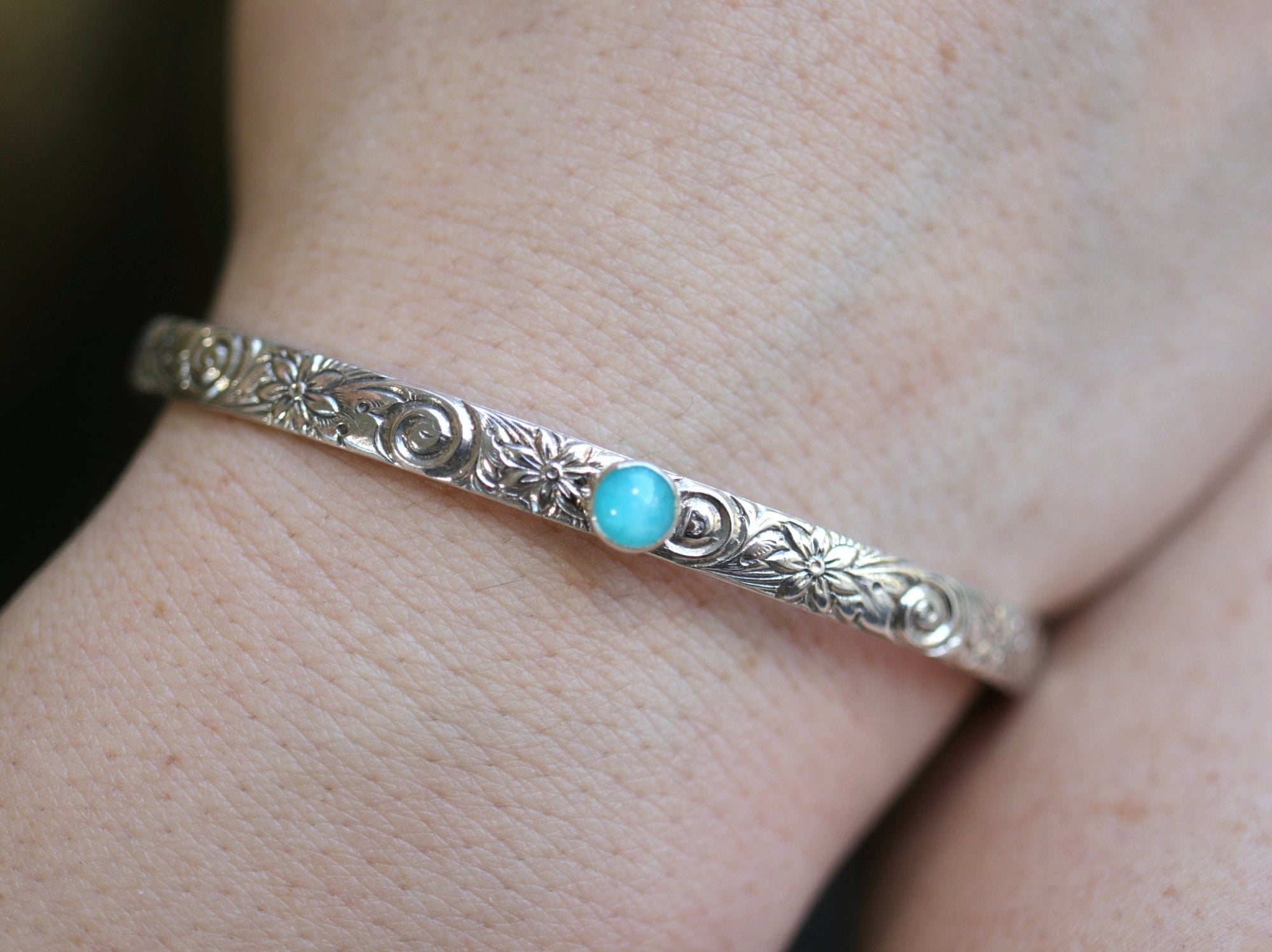 Amazonite Cuff Bracelet - Melt'm Jewelry