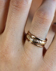 Art Nouveau Romantic Floral Wedding Band Ring Art Nouveau Romantic