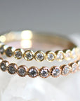 Eternity Ring 14k Yellow Gold, Half Eternity Band