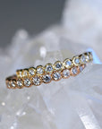 Eternity Ring 14k Yellow Gold, Half Eternity Band