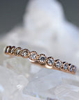 Eternity Ring 14k Yellow Gold, Half Eternity Band