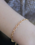 Gold Thick Chain Bracelet, Gold Layering Bracelet