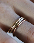 Gold Stacking Rings, Set Of 3 Rings