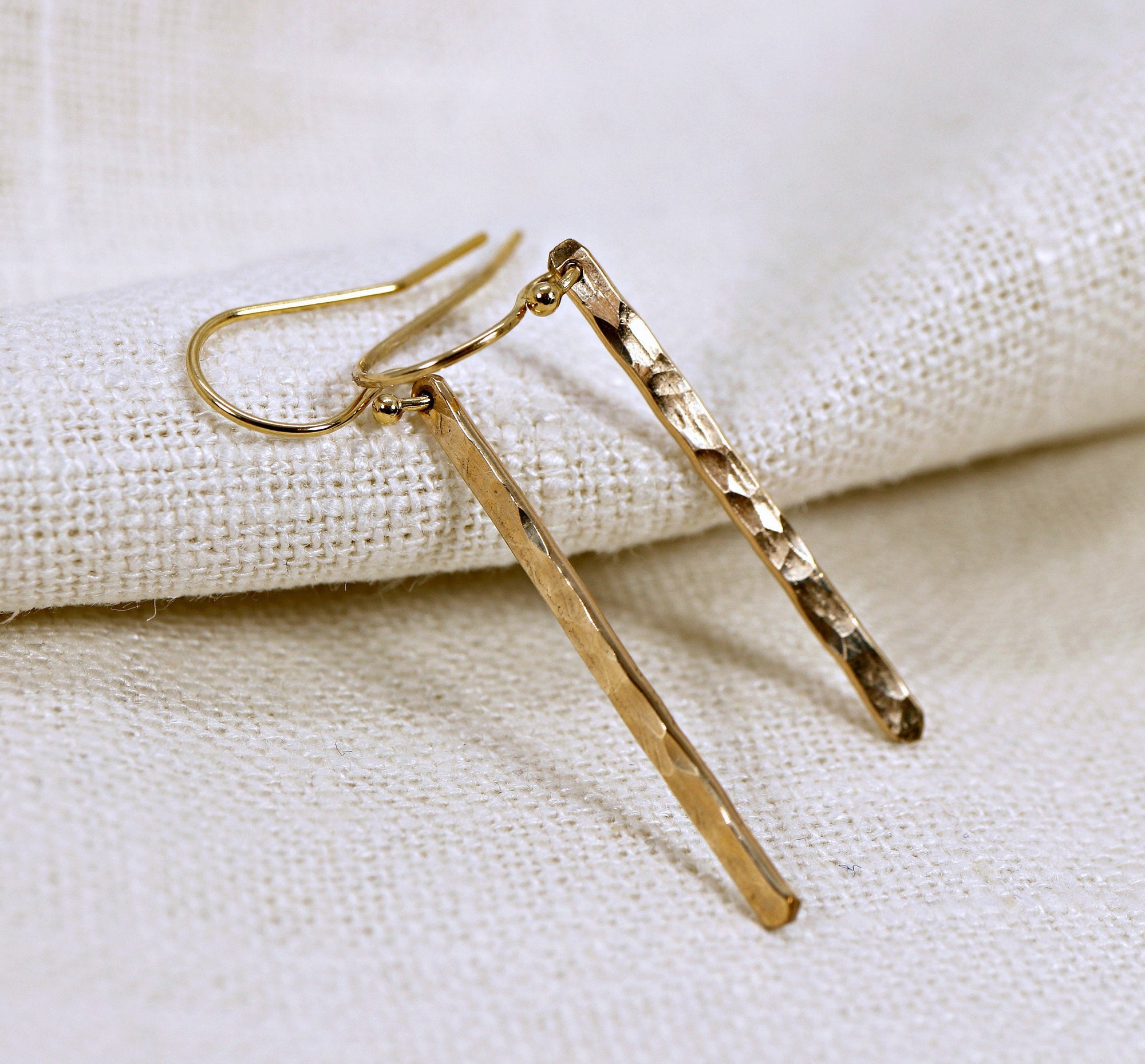 Gold Bar Earrings