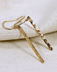 Gold Bar Earrings