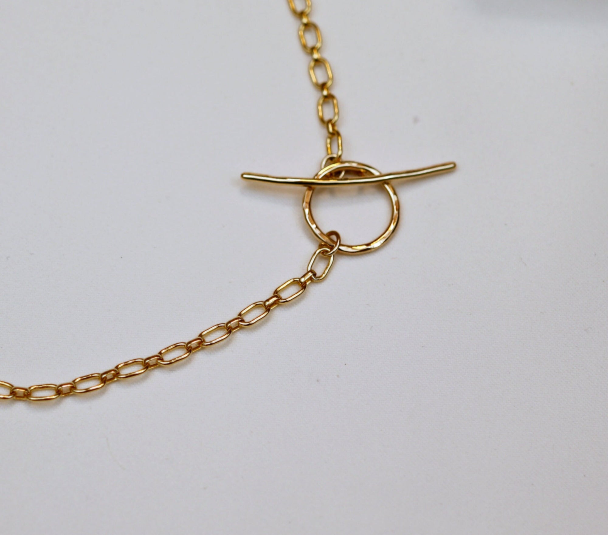 Gold Statement Toggle Necklace, Toggle Choker