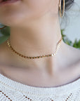 Gold Coin Disc Choker