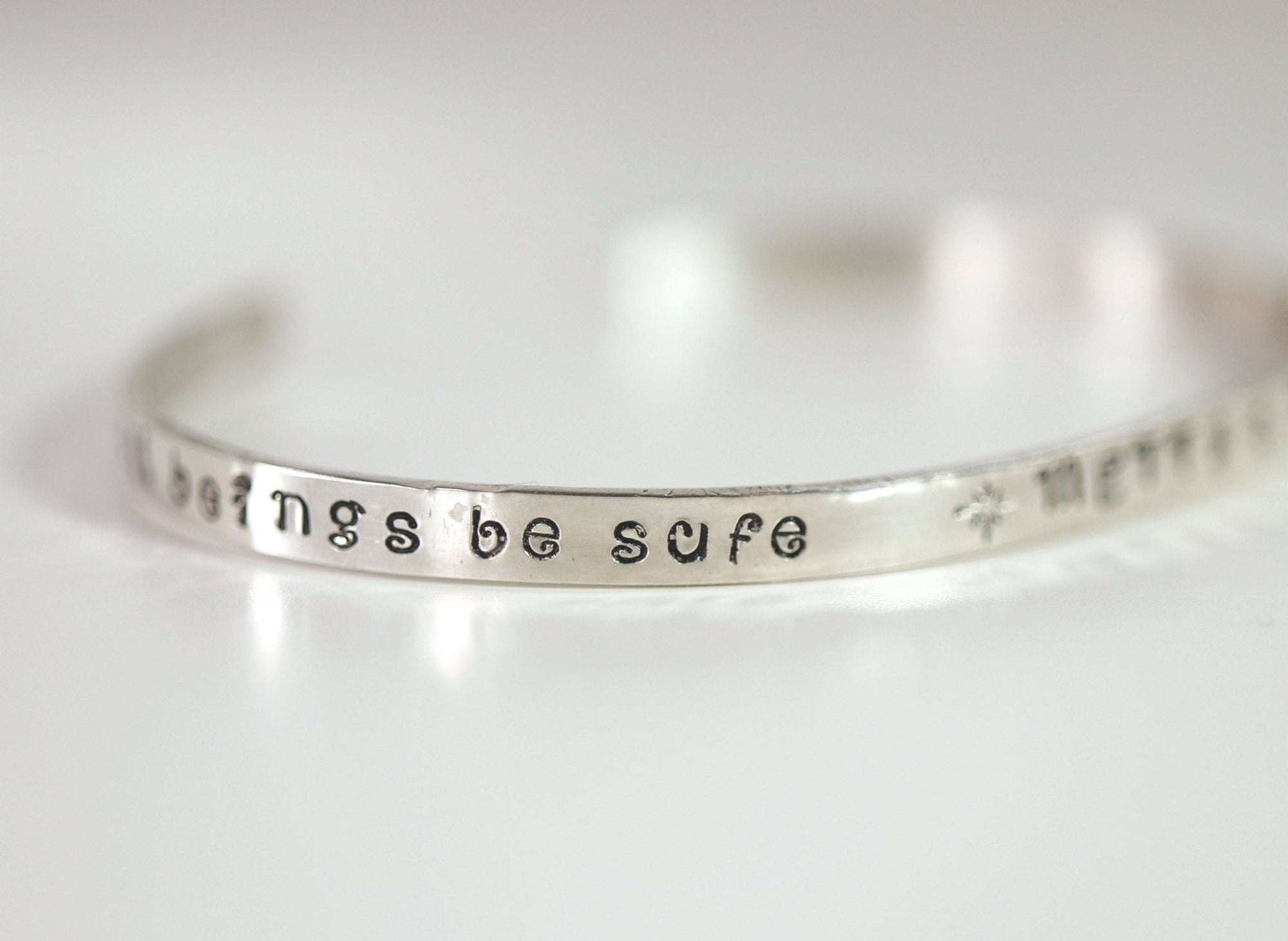 METTA Prayer Cuff Bracelet, Meaningful Jewelry - Melt'm Jewelry