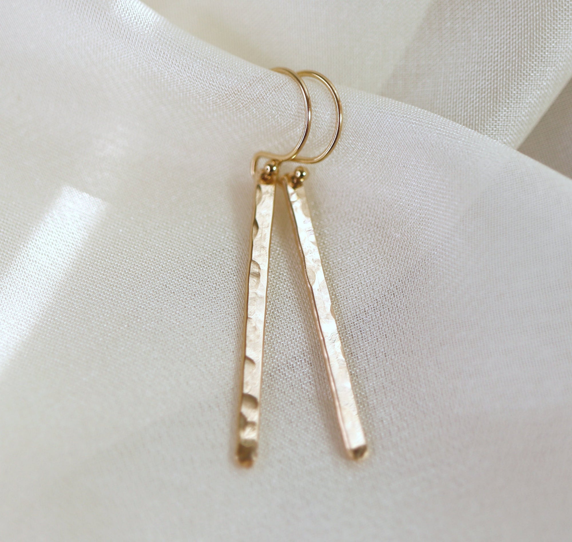 Gold Bar Earrings