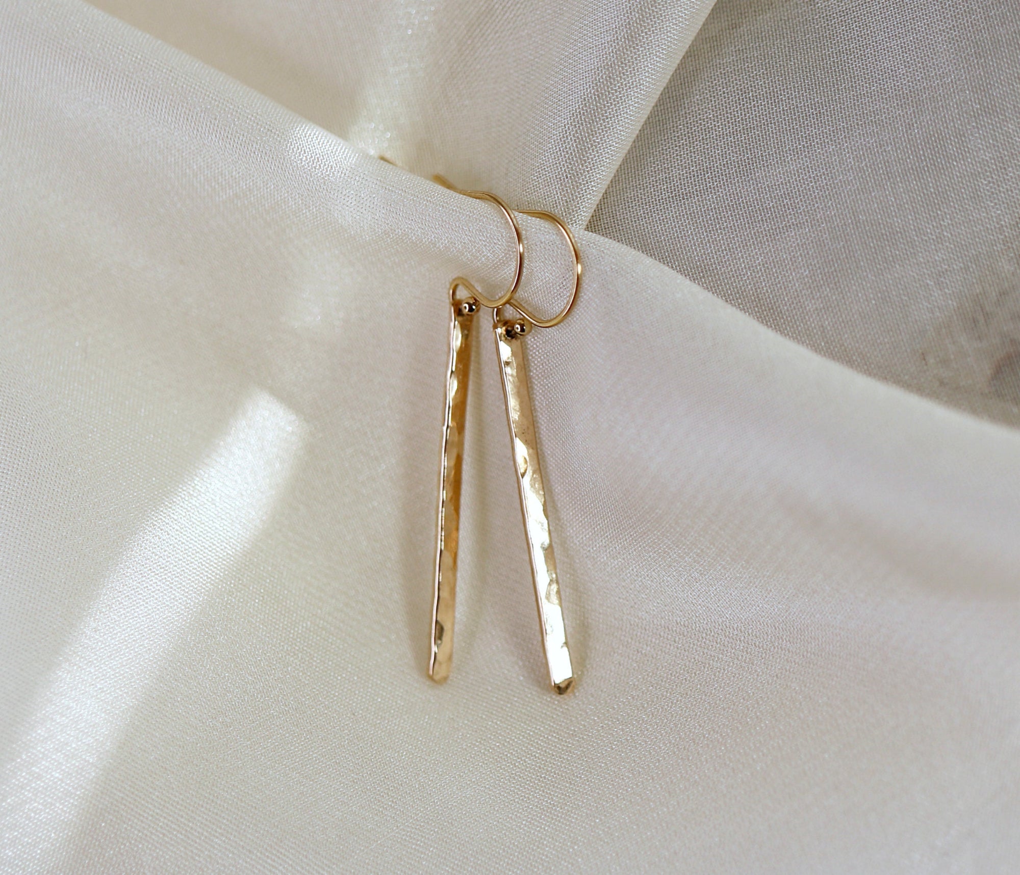 Gold Bar Earrings