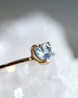 Heart Cut Aquamarine Ring 14k Gold