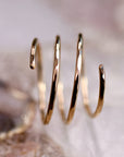 Gold Spiral Ring, in Yellow Gold, Rose Gold or Sterling silver