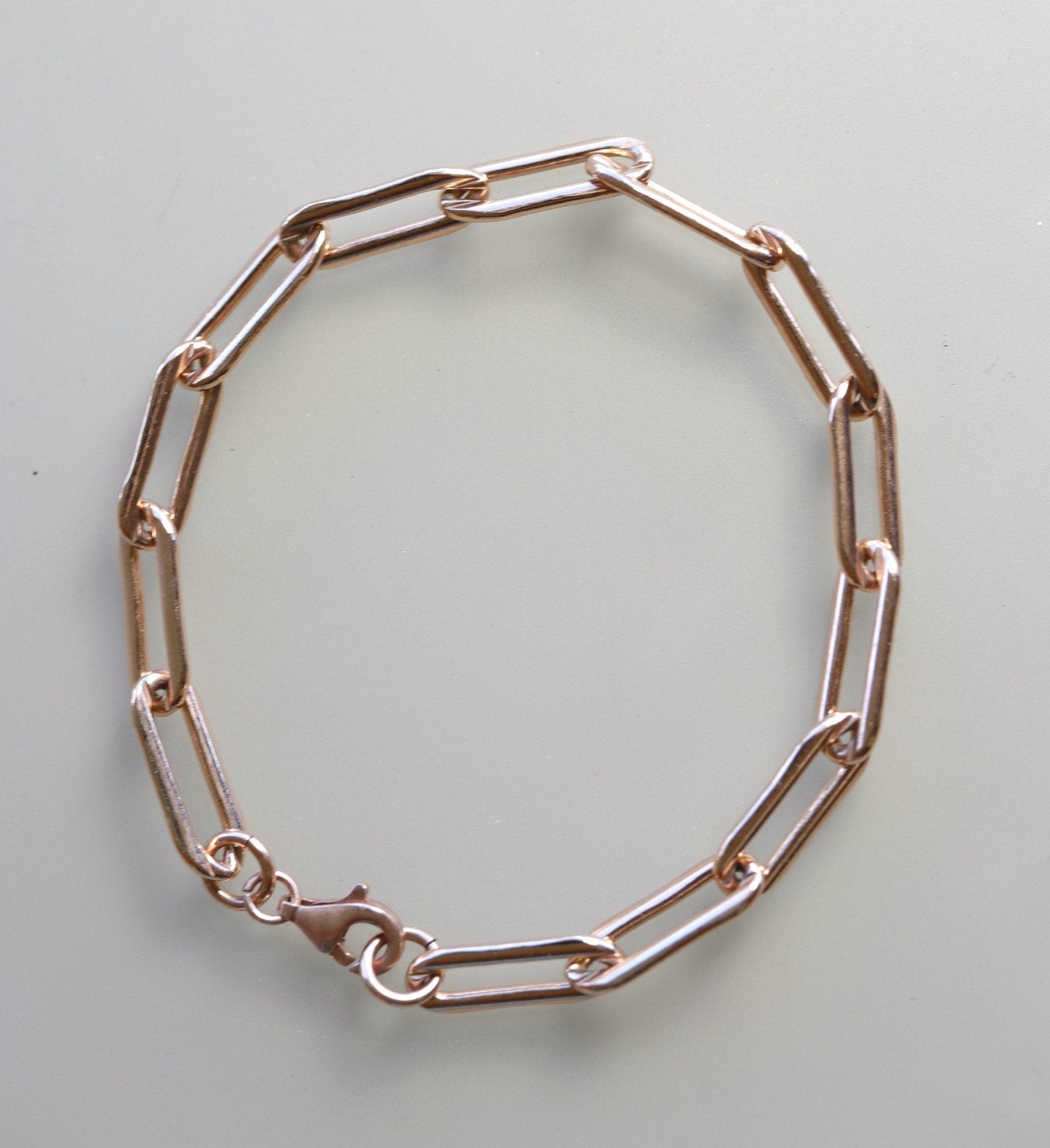 Rose Gold Filled Link Chain Bracelet - Melt'm Jewelry