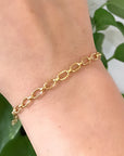 Gold Thick Chain Bracelet, Gold Layering Bracelet - Melt'm Jewelry