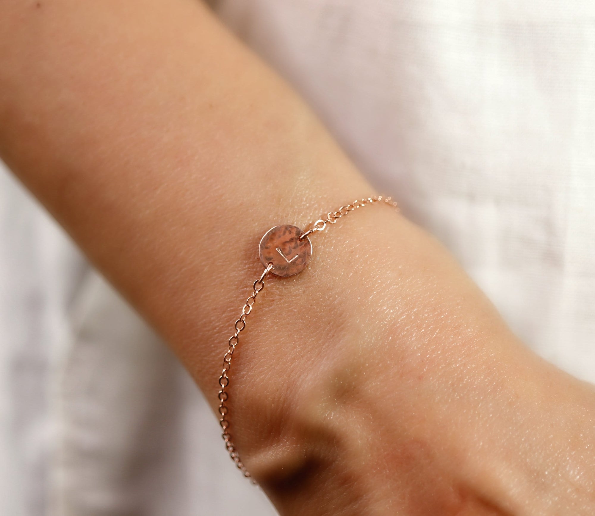 14k Gold Filled Personalized Initial Bracelet for Baby and Kids