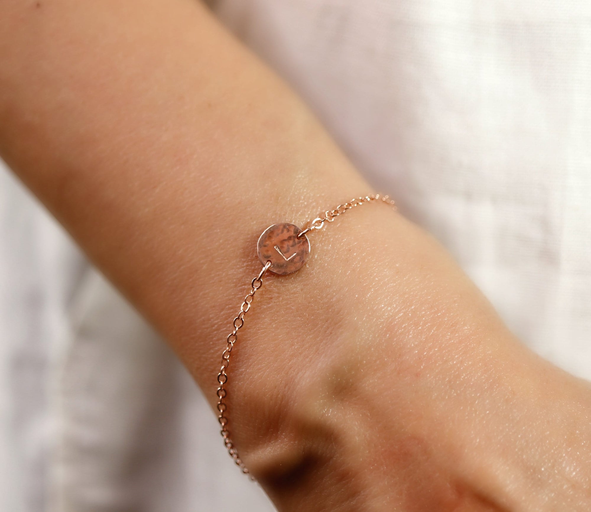 14k Gold Filled Personalized Initial Bracelet for Baby and Kids - Melt'm Jewelry