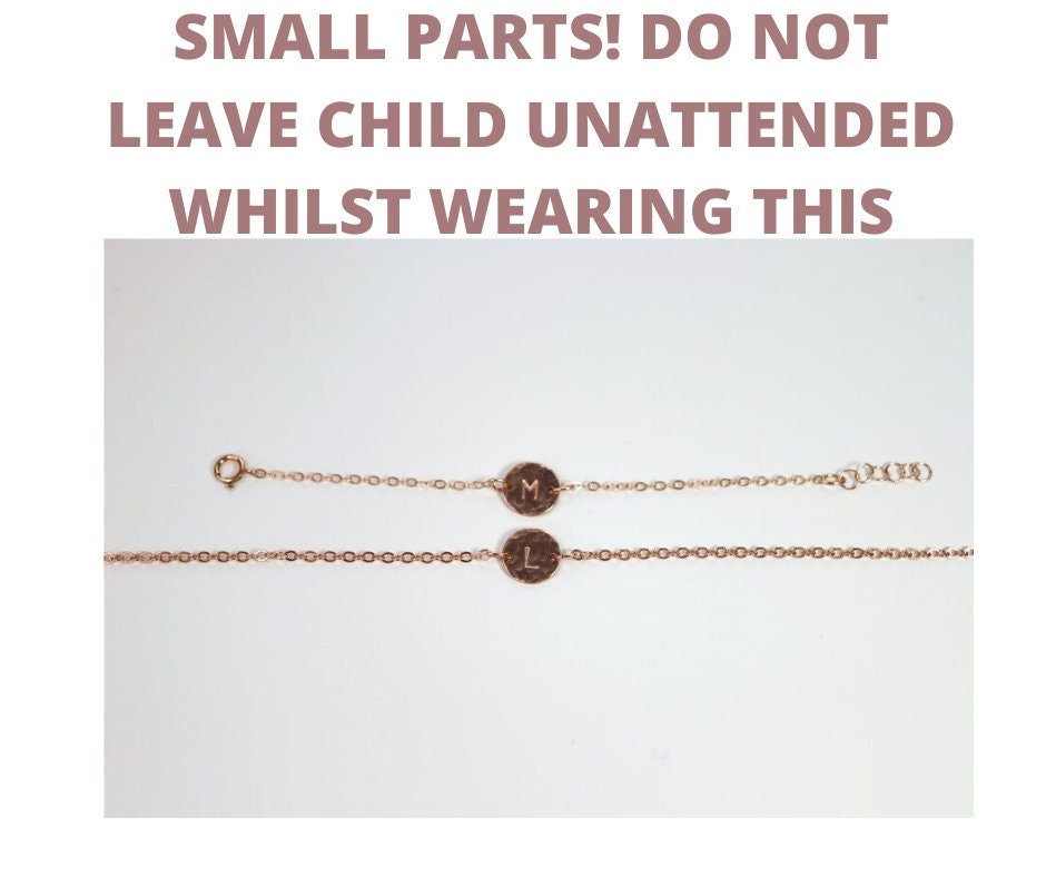 14k Gold Filled Personalized Initial Bracelet for Baby and Kids - Melt'm Jewelry