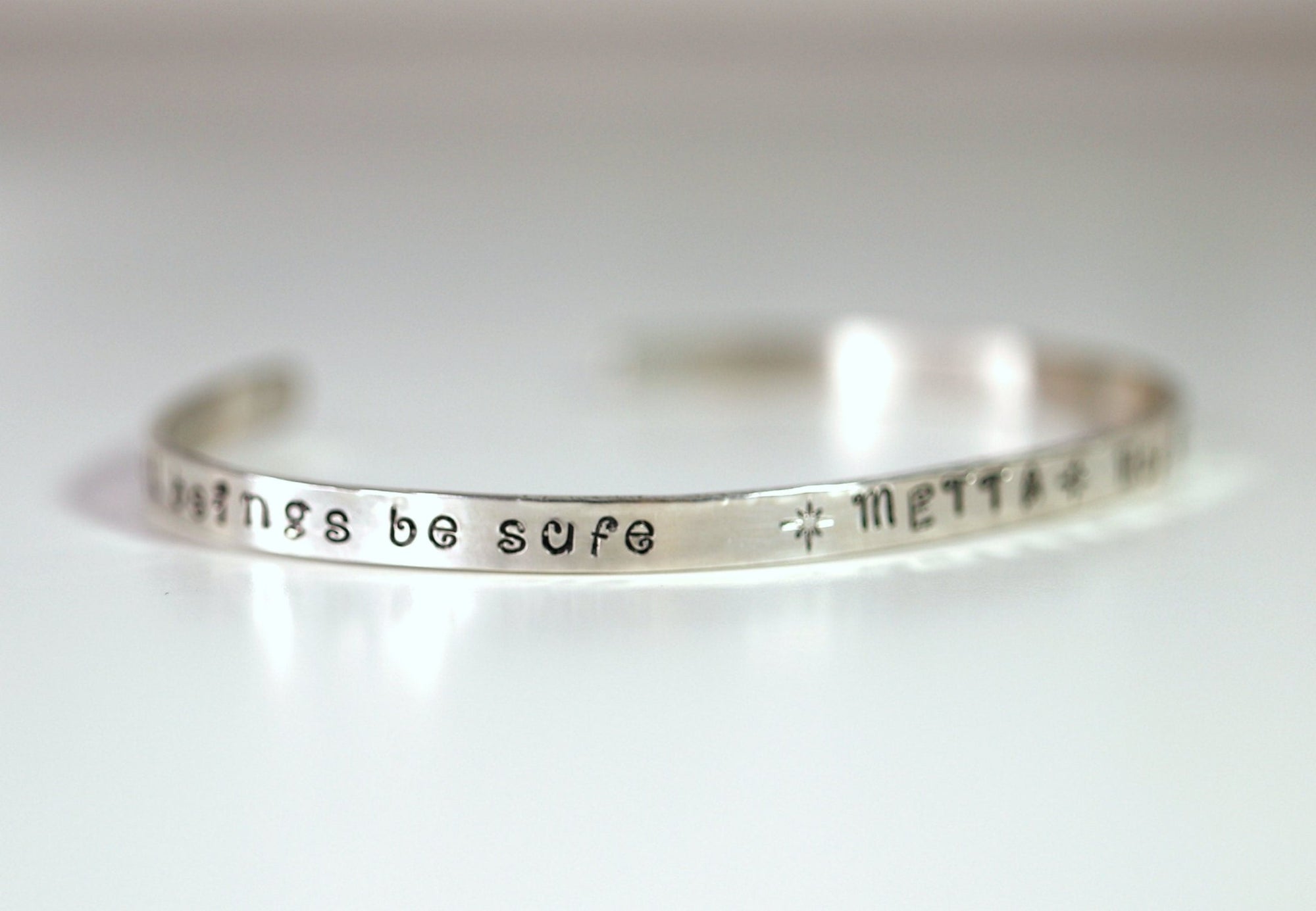 METTA Prayer Cuff Bracelet, Meaningful Jewelry - Melt'm Jewelry