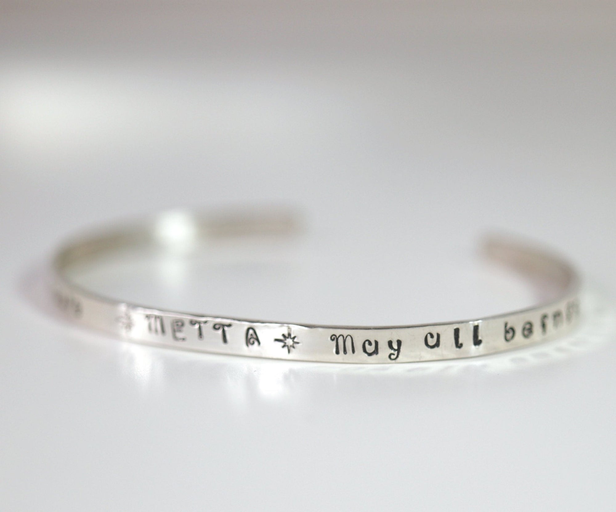 METTA Prayer Cuff Bracelet, Meaningful Jewelry - Melt'm Jewelry