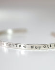 METTA Prayer Cuff Bracelet, Meaningful Jewelry - Melt'm Jewelry