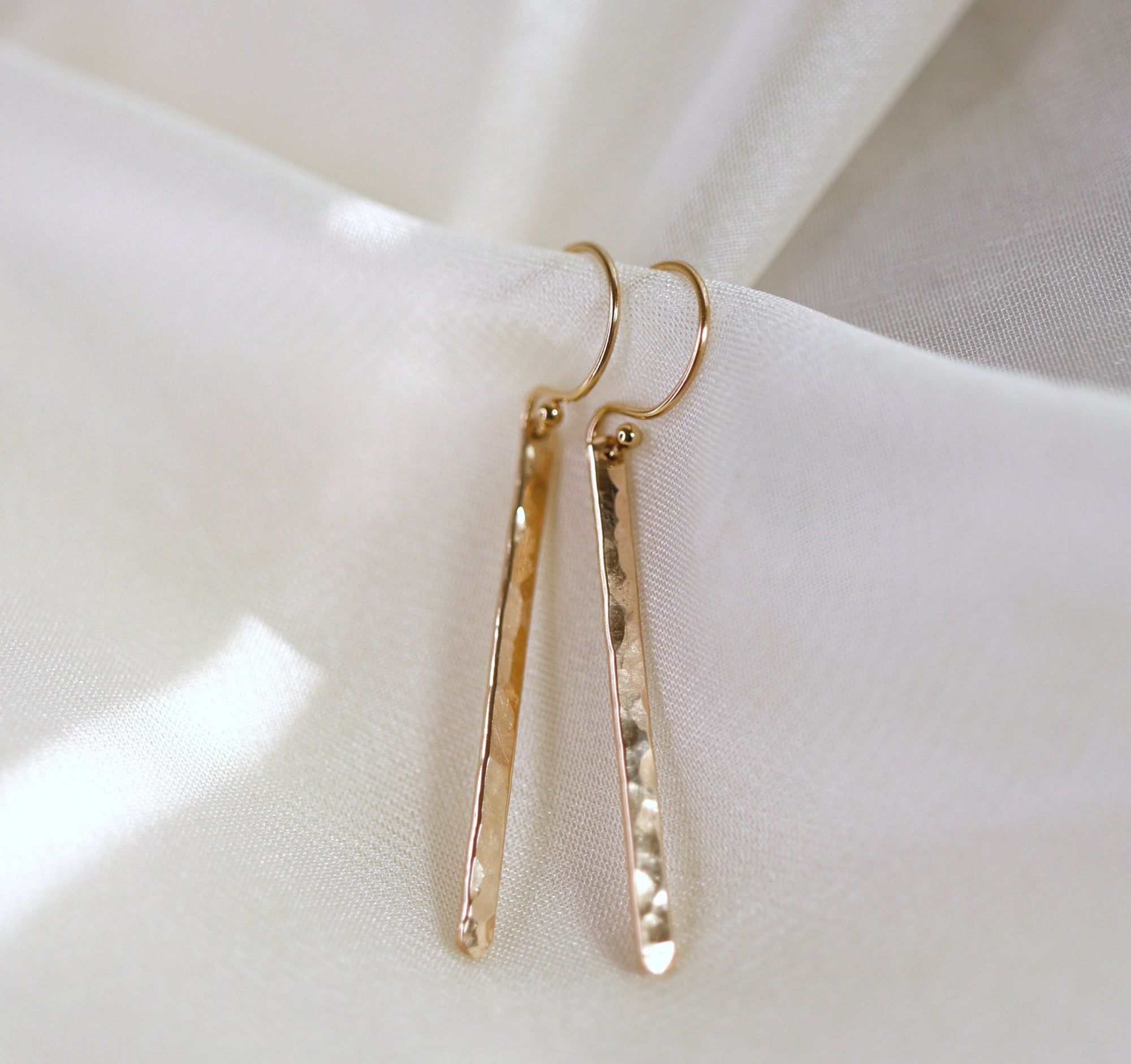 Gold Bar Earrings