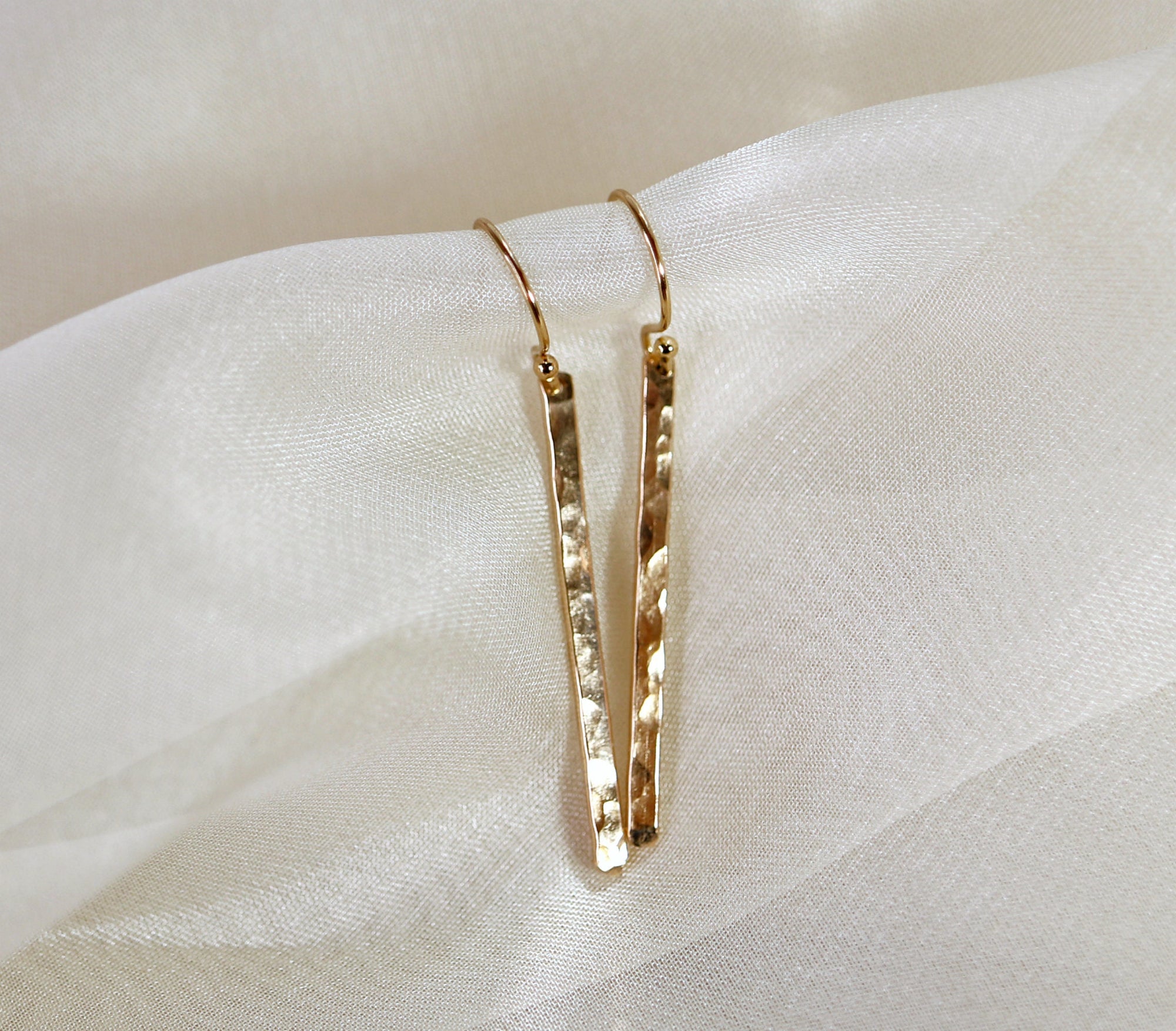 Gold Bar Earrings