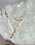 Gold Bar Earrings