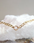 Thick Gold Filled Curb Chain Karma Open Circle Necklace