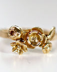 14k Gold Flower Cluster Ring