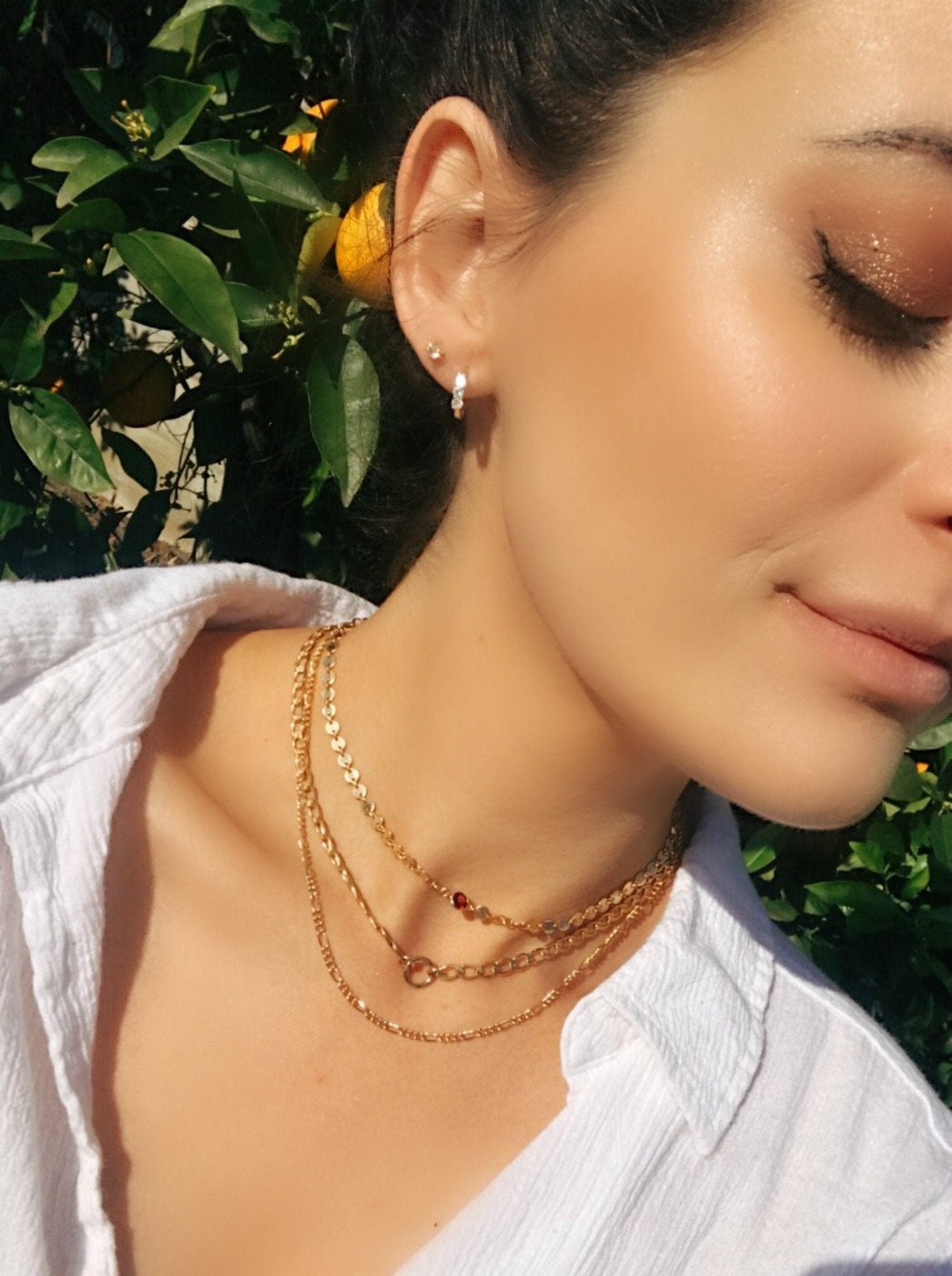 Thick Gold Filled Curb Chain Karma Open Circle Necklace - Melt'm Jewelry