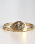 Sunrise Ring in 14K Solid Gold - Melt'm Jewelry