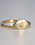 14k Gold Sun Ring