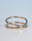 Wrap Around Ring, Hammered Open Ring