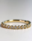 Eternity Ring 14k Yellow Gold, Half Eternity Band